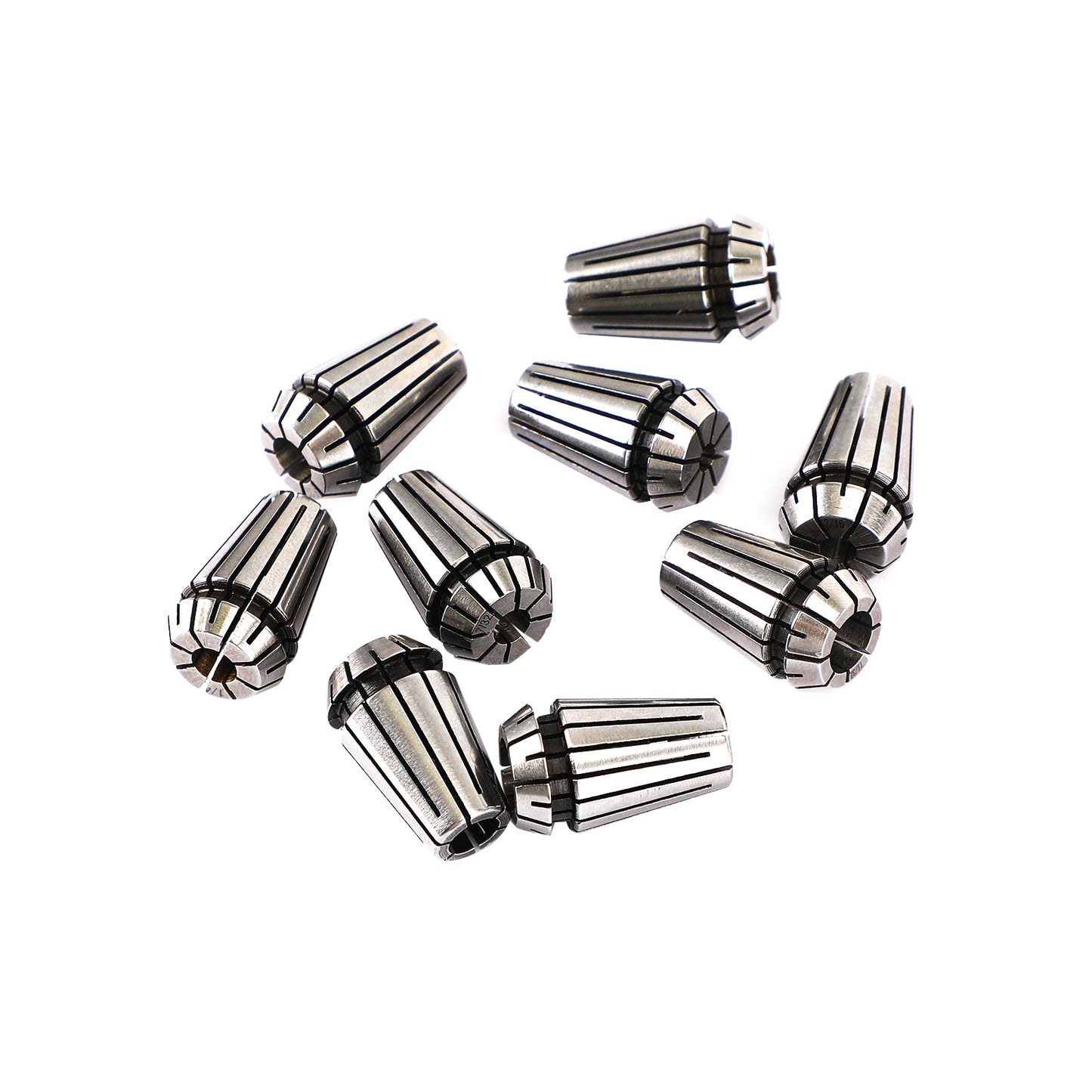 12Pcs ER16 Spring Collet Set For CNC Milling Lathe Tool Engraving Machine Steel