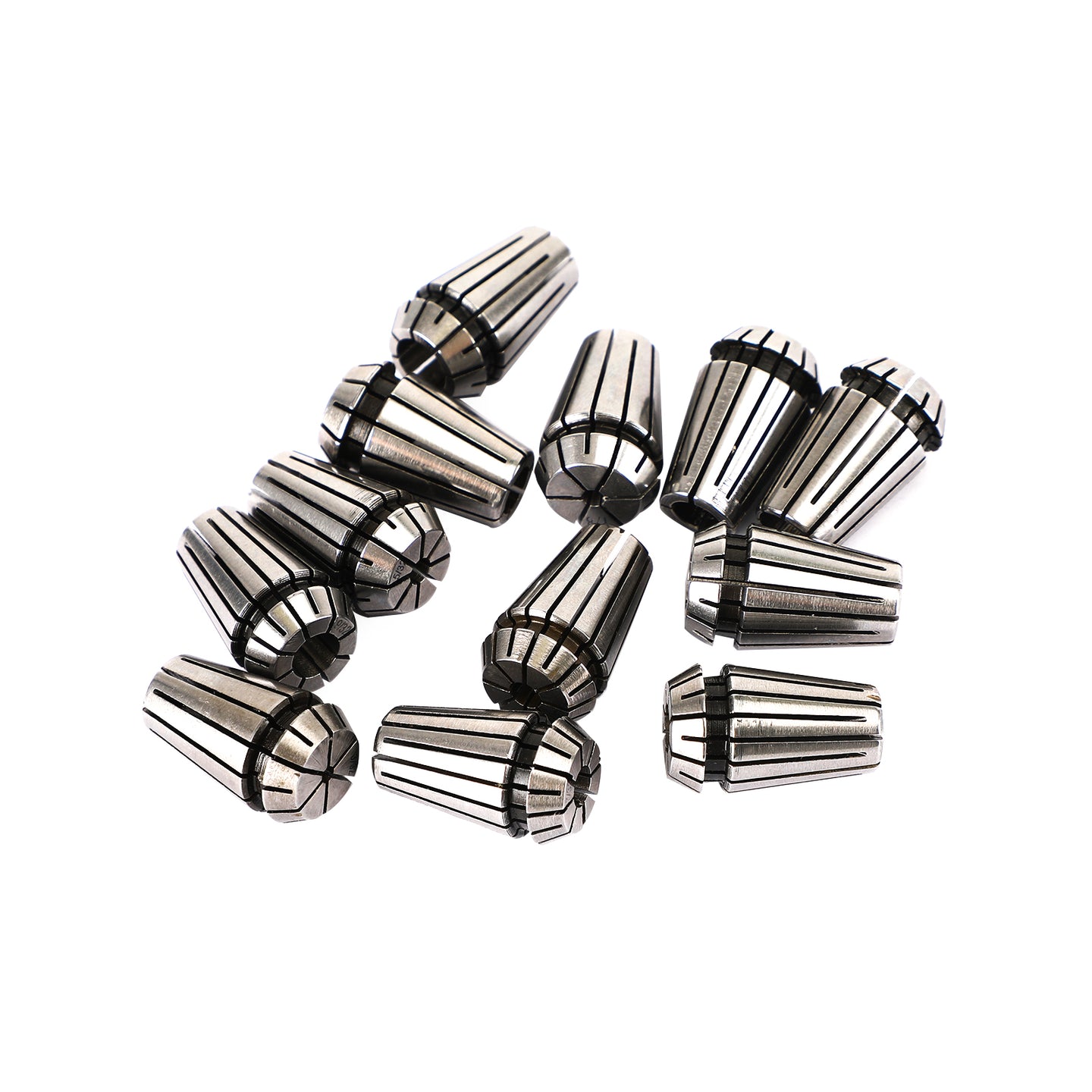 12Pcs ER16 Spring Collet Set For CNC Milling Lathe Tool Engraving Machine Steel