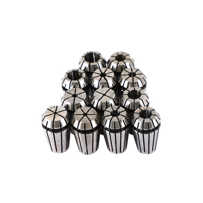 12Pcs ER16 Spring Collet Set For CNC Milling Lathe Tool Engraving Machine Steel