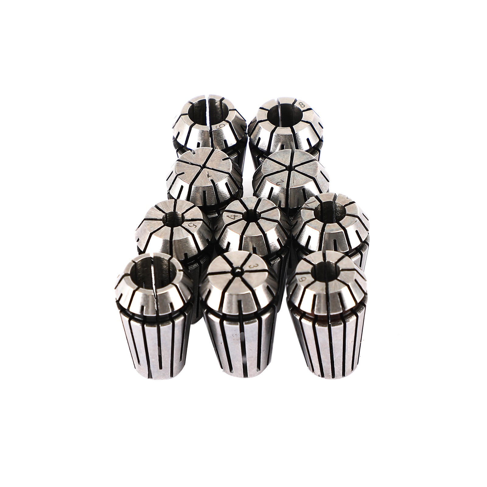 10Pcs ER16 Spring Collet Set For CNC Milling Lathe Tool Engraving Machine Steel, 10Pcs ER16(1-10mm)
