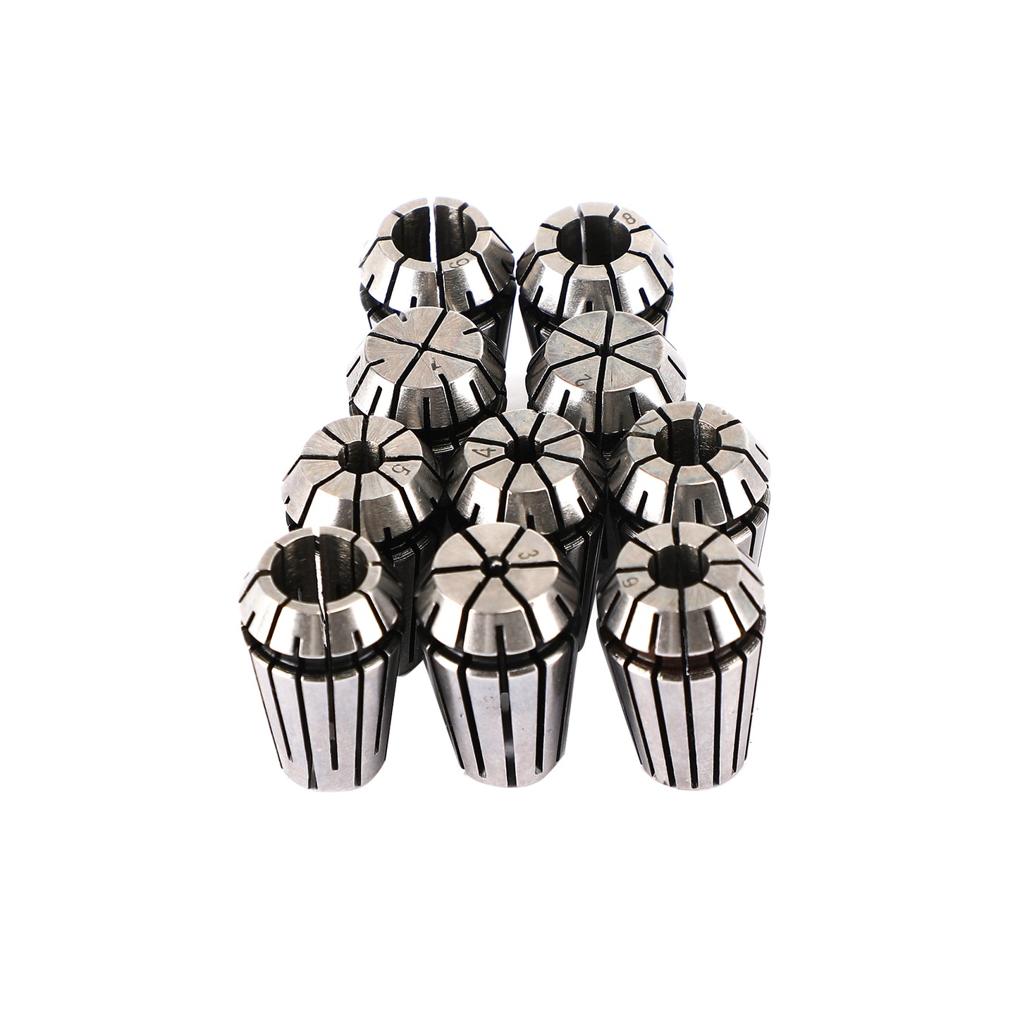 10Pcs ER16 Spring Collet Set For CNC Milling Lathe Tool Engraving Machine Steel, 10Pcs ER16(1-10mm)