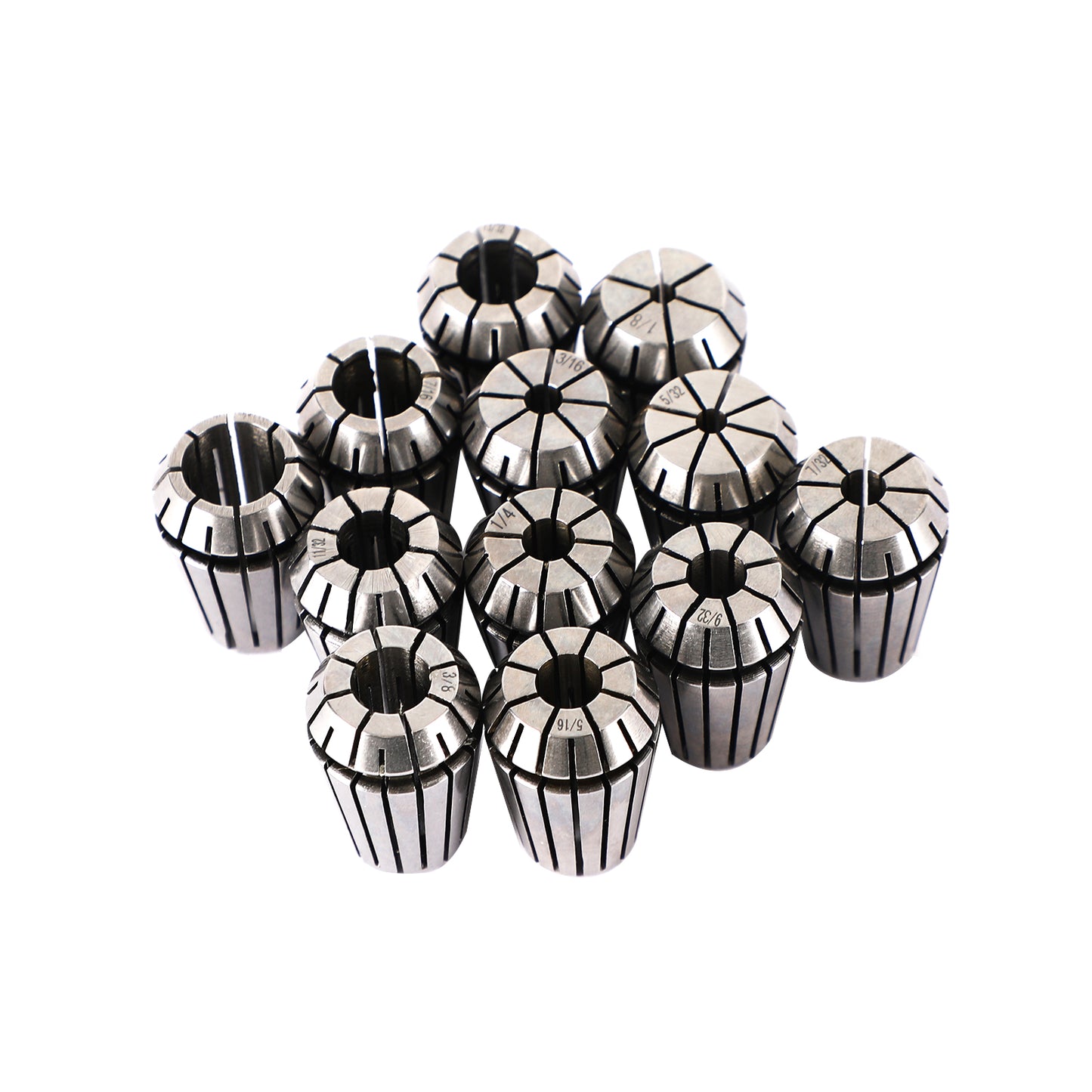 12Pcs ER20 Spring Collet Set For CNC Milling Lathe Tool Engraving Machine Steel