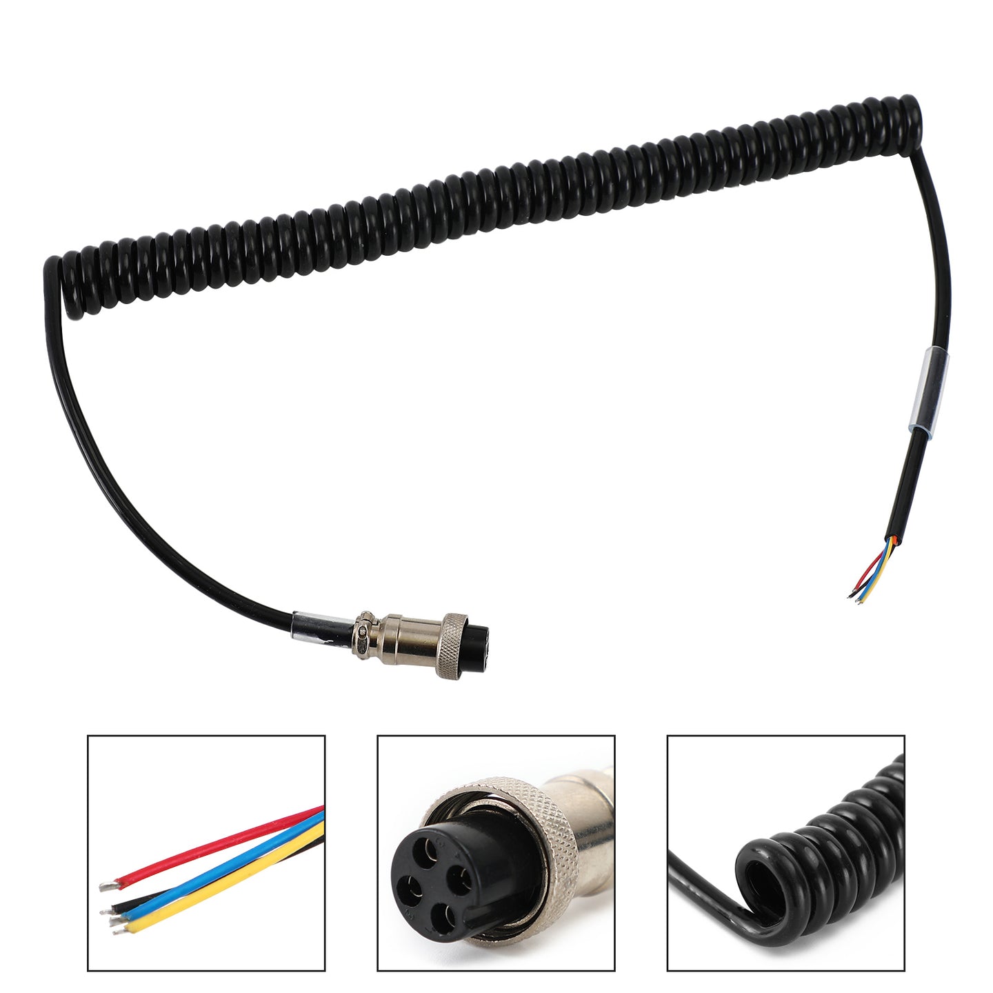 1 Pcs Radio Speaker Mic Microphone 4Pin Cable For Pr550 Pr3100 Car Walkie Talkie