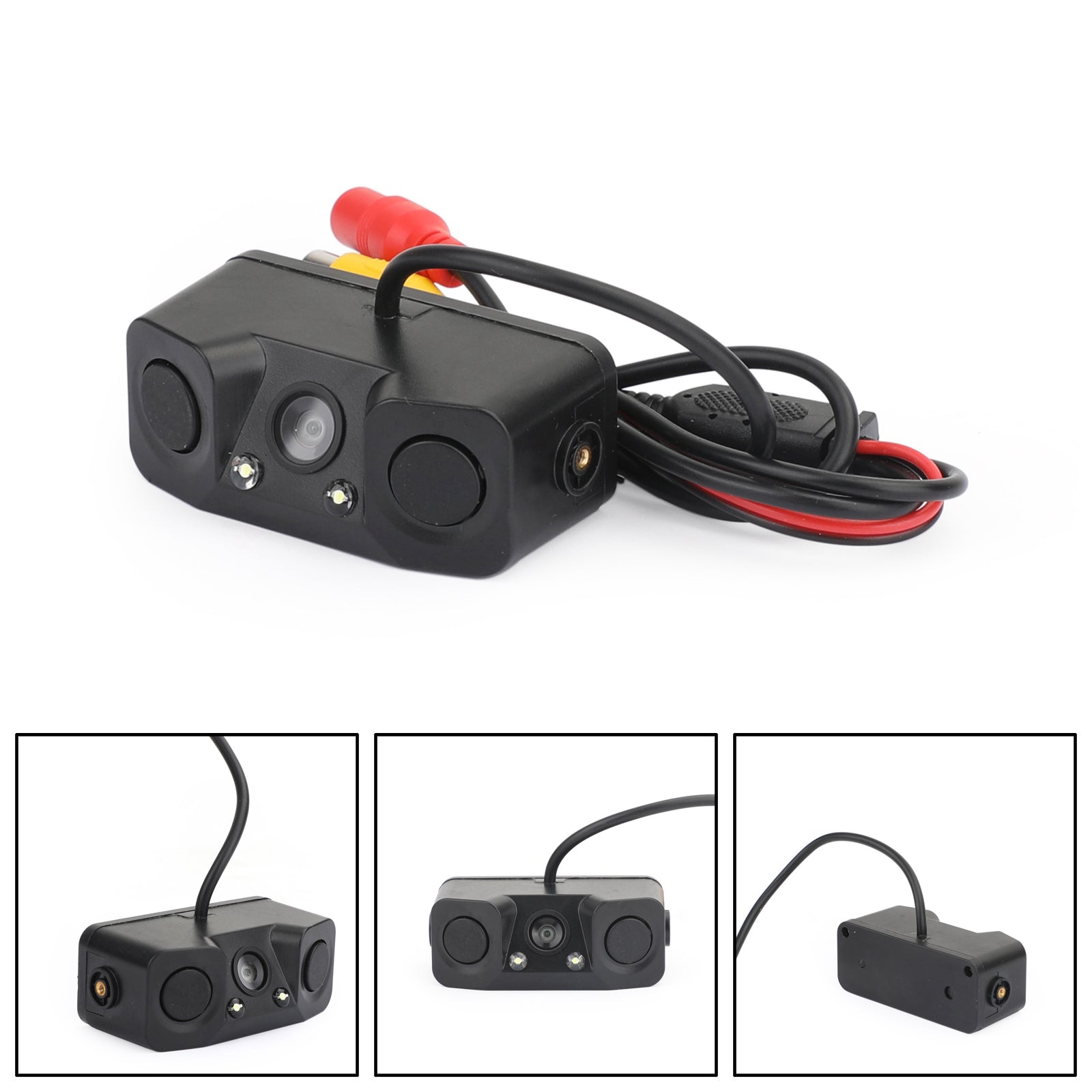 Areyourshop 3in1 Wireless 170° Car Reverse Rear View Camera with Backup Radar Parking Sensor