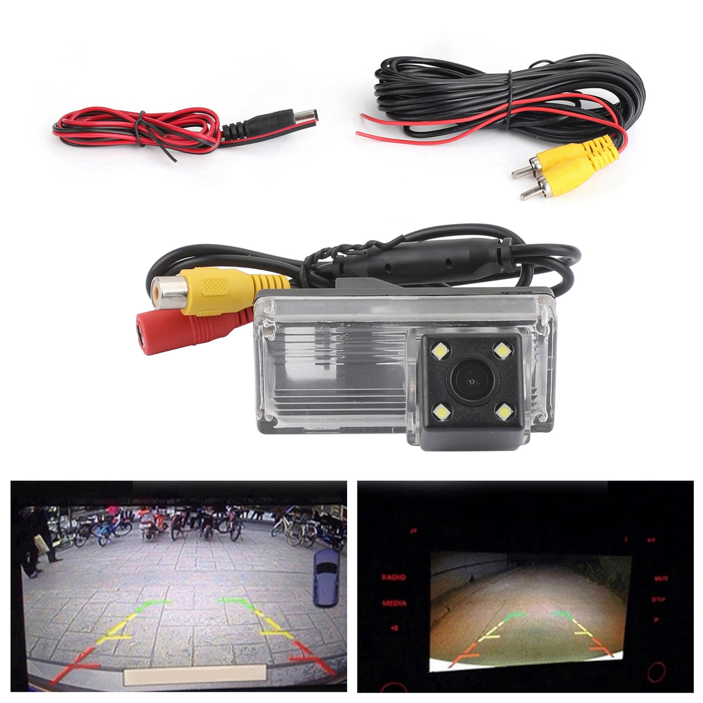 Car Reverse Backup Camera Fit For Toyota Land Cruiser 70/100/200 Waterproof
