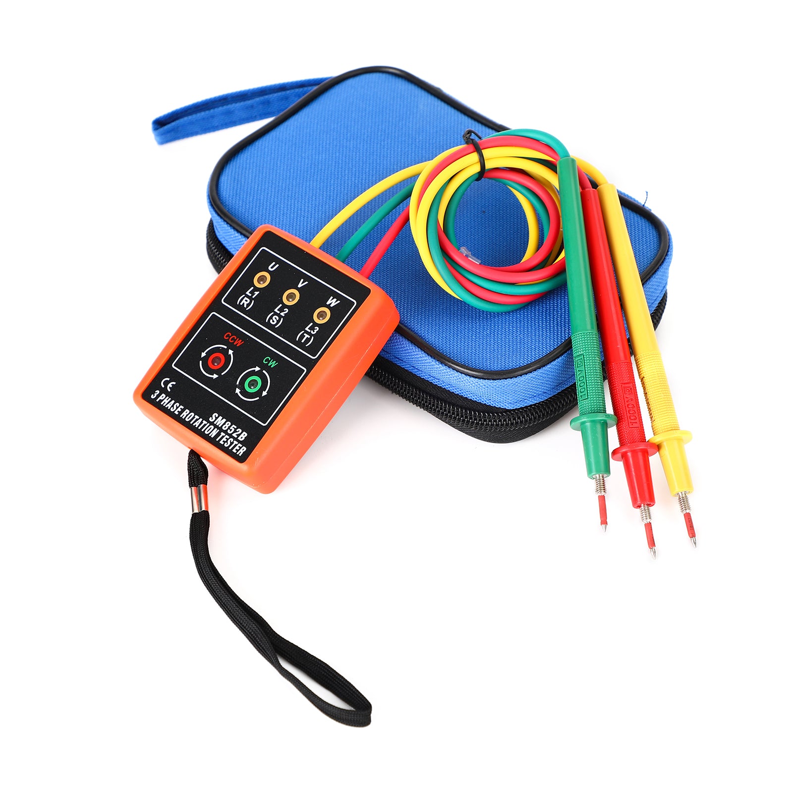 3 Phase Sequence Rotation Tester Indicator Detector Meter LED Buzzer Tool Kit UE