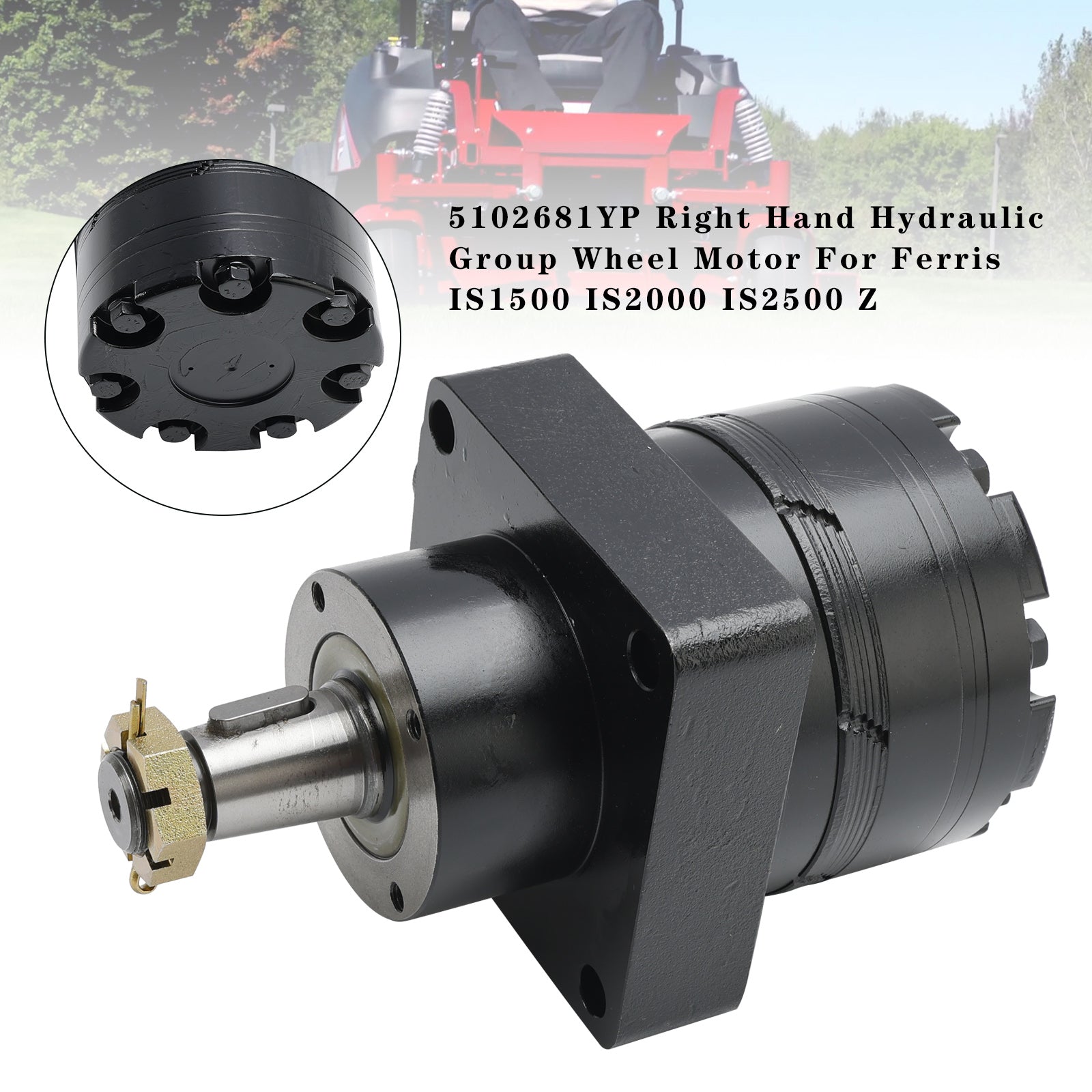 Aftermarket Wheel Motor 5102681YP ¨C Fits Ferris IS1500Z / IS2000Z Right Side