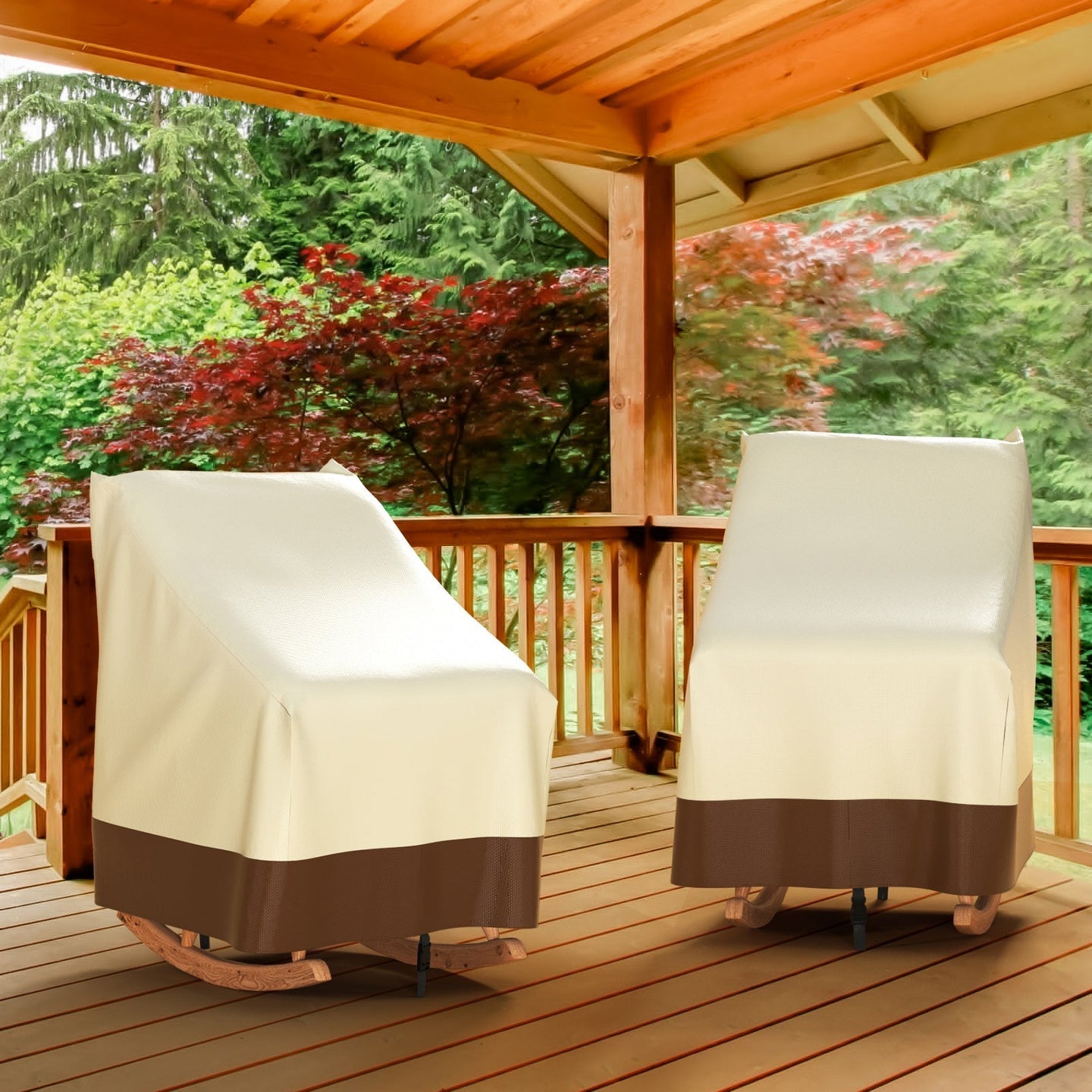 Waterproof Patio Rocking Chair Cover – Outdoor Furniture Protector, Durable Weather-Resistant Rocking Chair Covers
