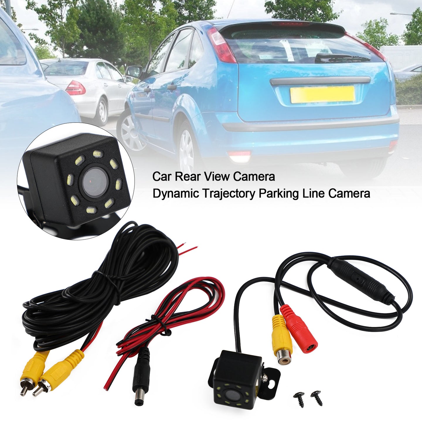 8LED Dynamic Trajectory Parking Line Truck Reversing Image Camera Night Vision