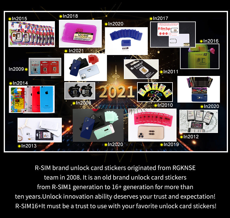 R-SIM 16+ Nano Unlock RSIM Card Fit for iPhone 13 12 mini 12 Pro XS MAX 8 IOS 15