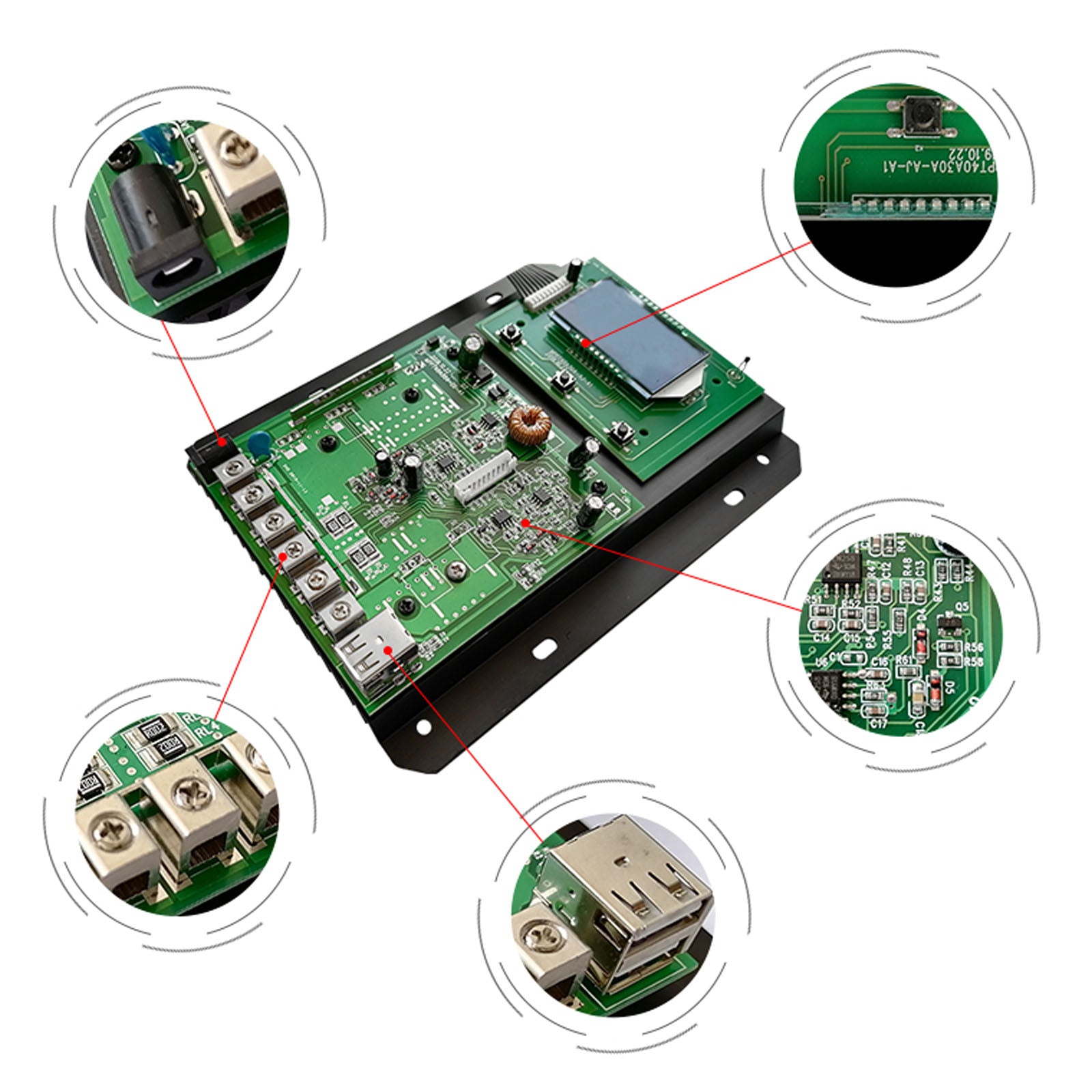 12V-48V 20A MPPT Solar Charge Controller Suit Lead-Acid Lifepo4