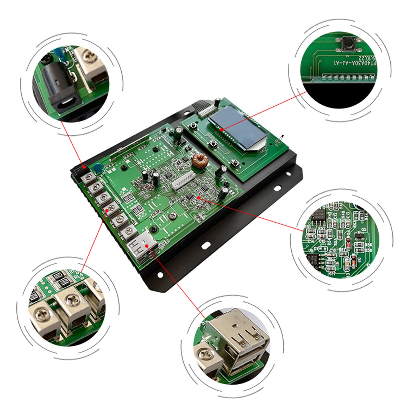 12V-48V 20A MPPT Solar Charge Controller Suit Lead-Acid Lifepo4