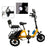 Yellow Electric Trike with Long-Lasting Battery & Comfort