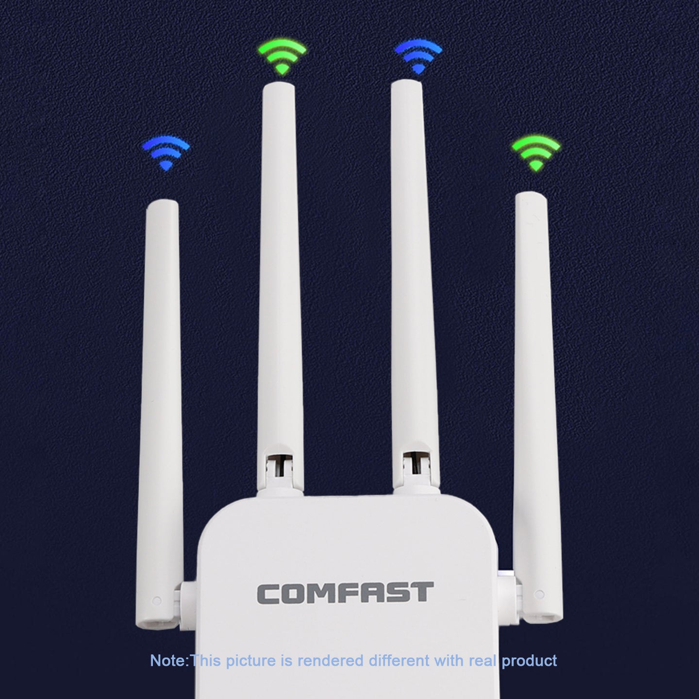 Dual Band 2.4G 5G WiFi Extender Signal Amplifier WiFi Booster 1200Mbps UK Plug