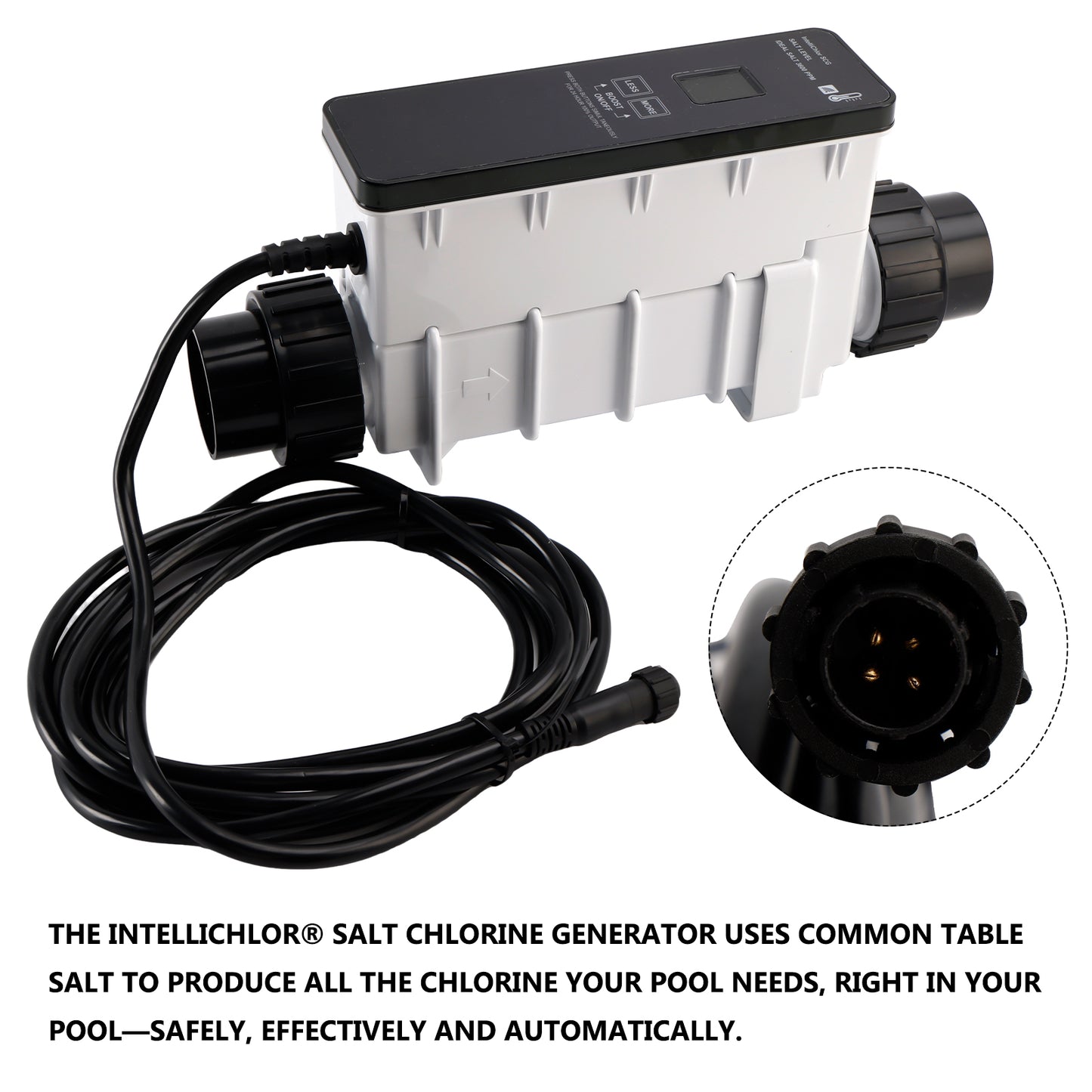 IC20 EC-520554 Salt Chlorinator Sanitizer 20,000-gallon Saltwater Pool