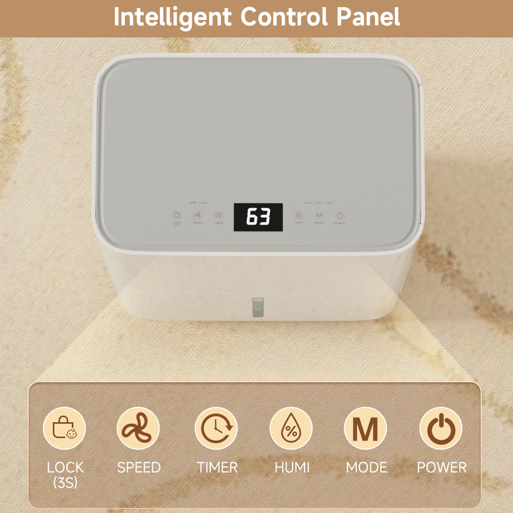 Dehumidifier for Basement and Large Room, 26 Pints Dehumidifiers for Home with Drain Hose, Intelligent Humidity Control Ideal for RV, Bathroom, Bedroom