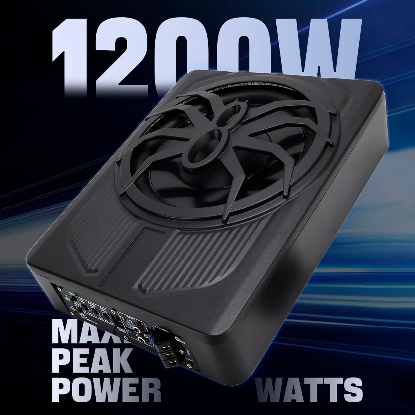 BassGlow™ Slim Under-Seat Powered Car Subwoofer