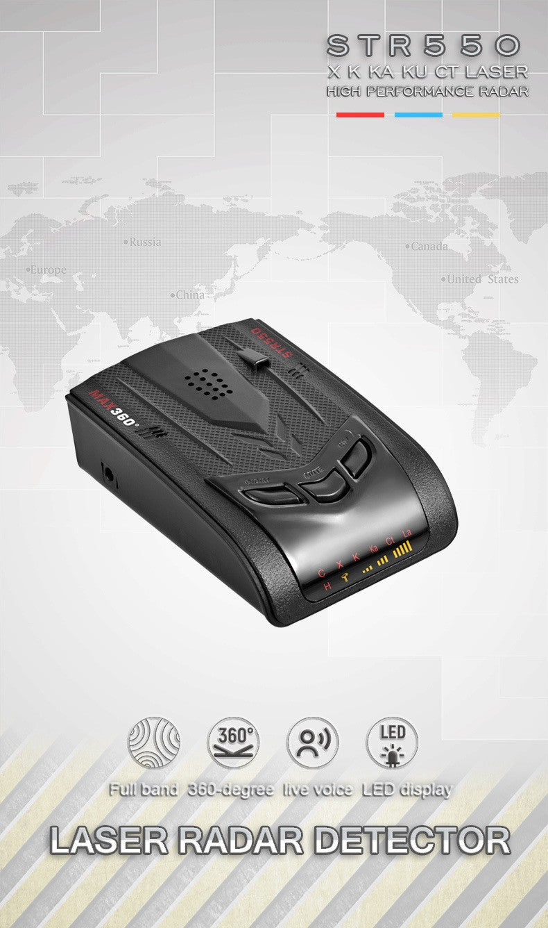 DriveAlert™ Car Radar & Laser Alert Detector