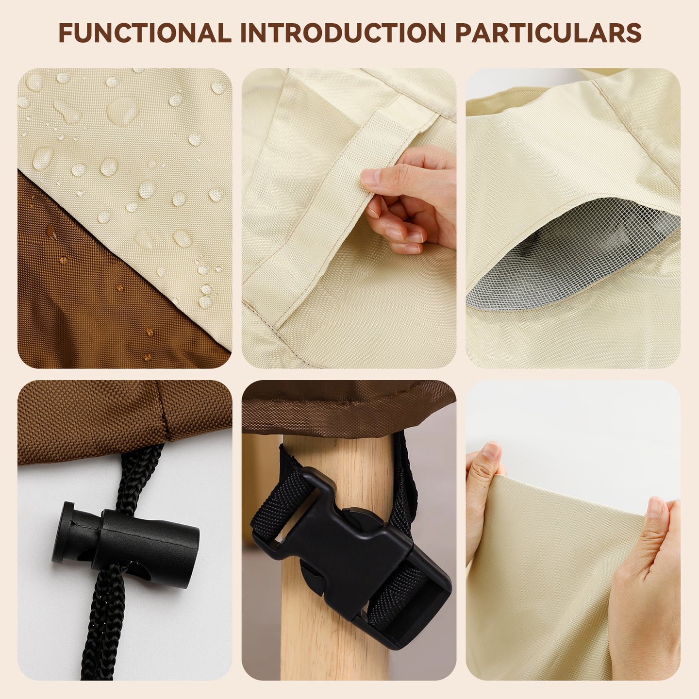 600D Sofa Covers Waterproof Patio Furniture Cover for Outdoor Couch Cover, 145*60*75cm