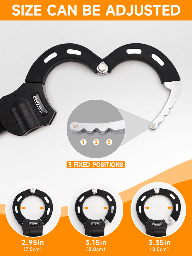 Anti-Theft E-Scooter Lock – 60 cm Hardened Steel, 3 Keys (Copy)