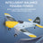 RC Airplane BF-109 Warbird – 3 Channel Remote Control Plane with 2.4GHz, 6-Axis Gyro & 2 Batteries