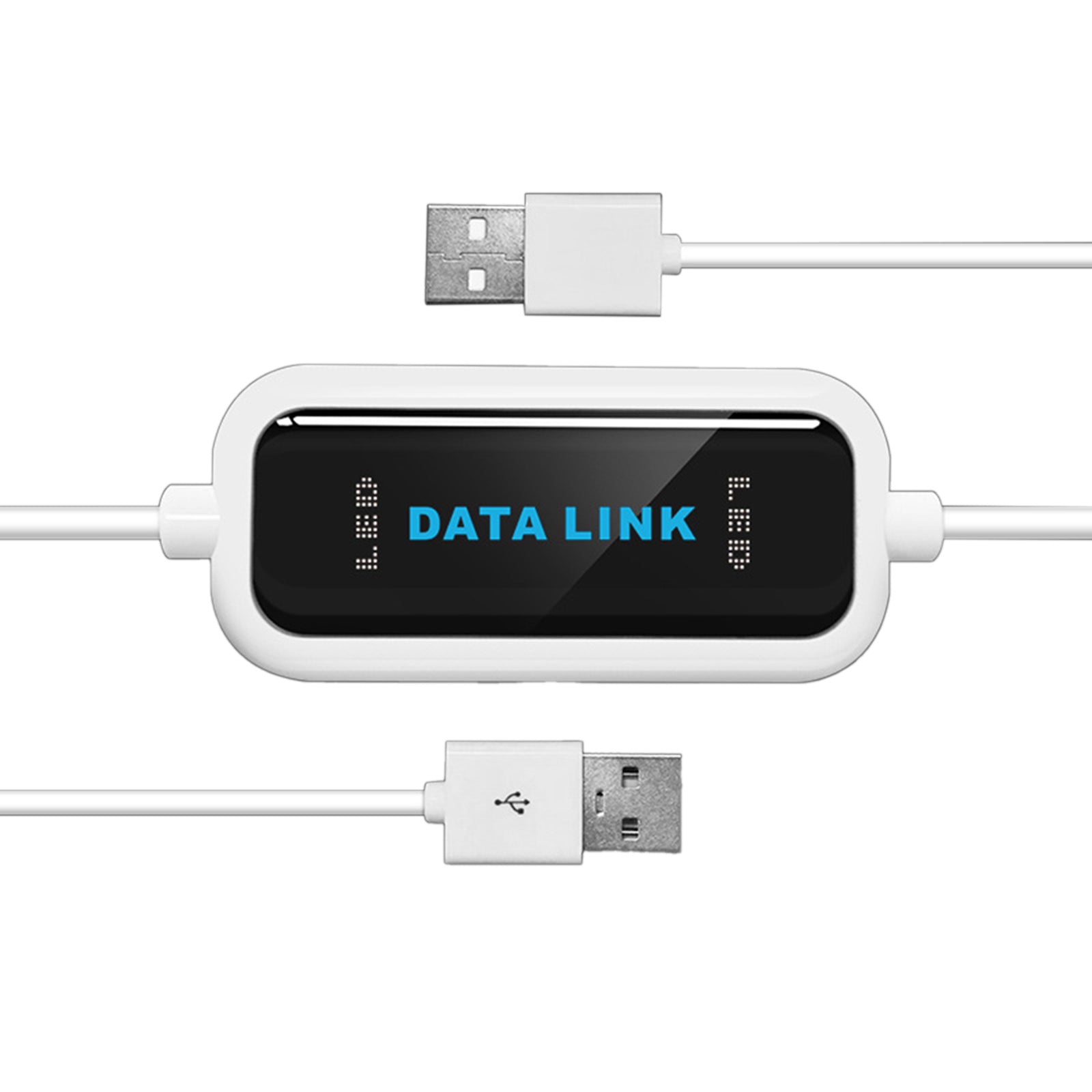 USB 2.0 PC-to-PC Data Transfer Cable, Driver-Free Link for Easy File Sync & Migration Between 2 Windows Computers