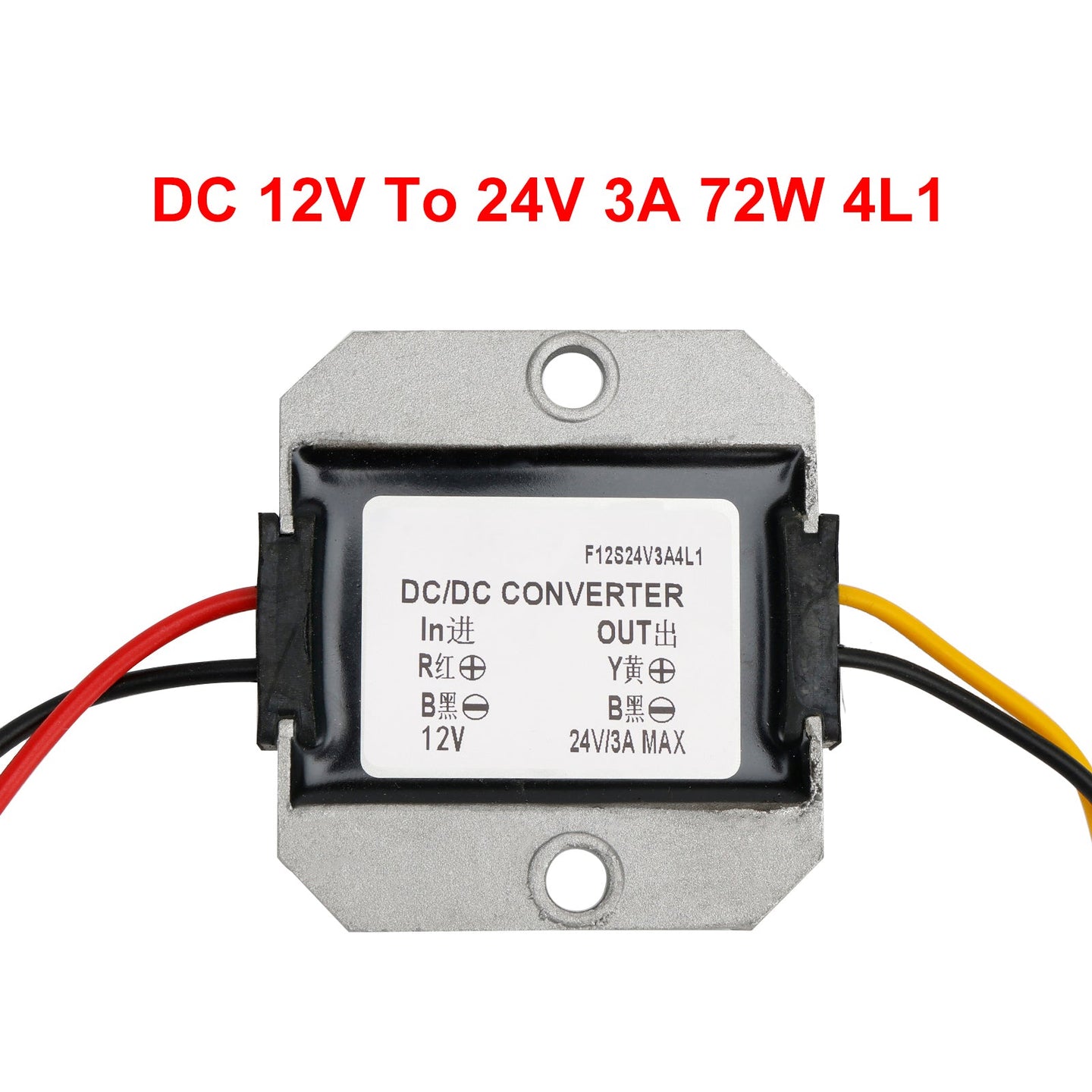 Waterproof DC 12V to 24V 1-20A Step-Up Power Supply Converter Regulator