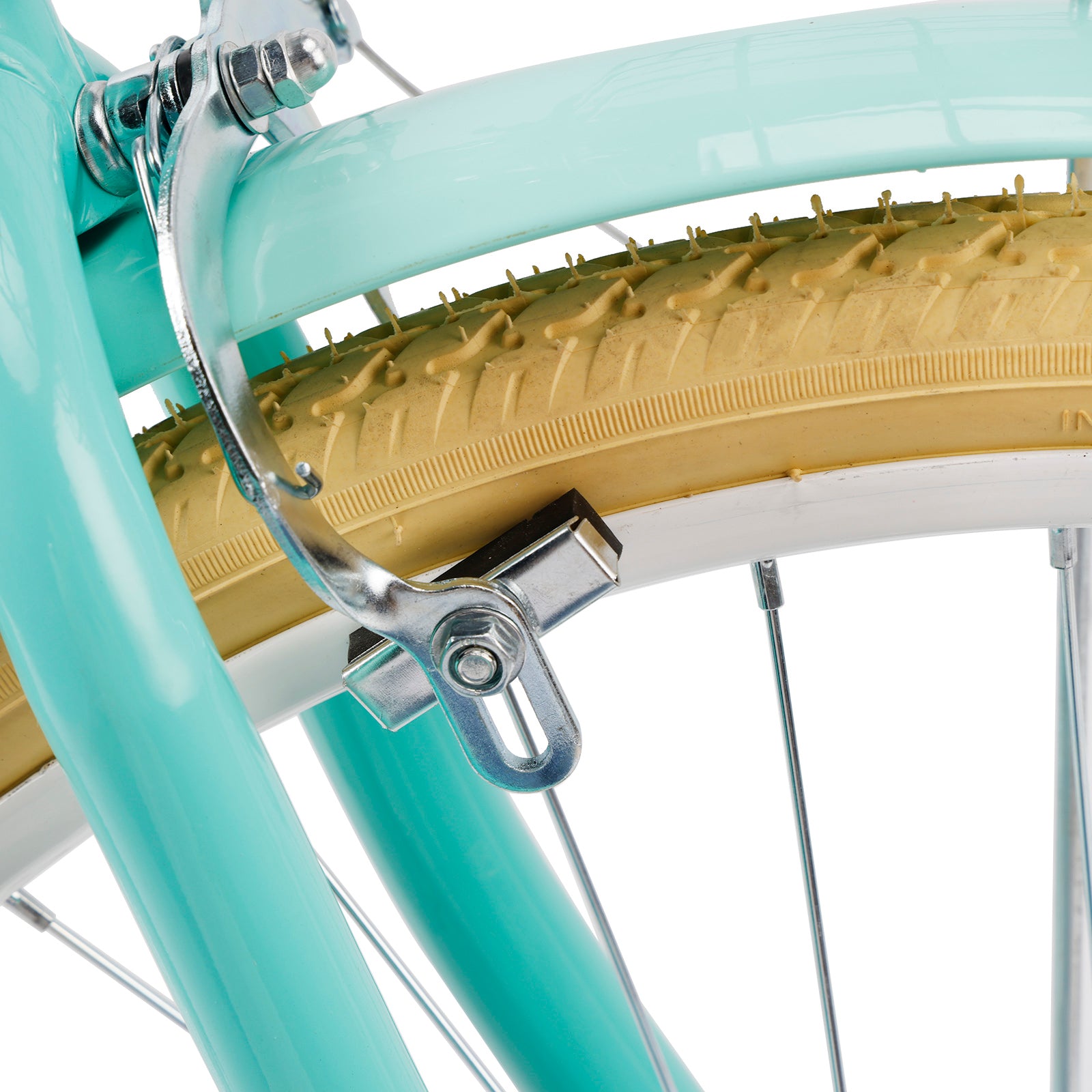 24 inch Women City Bicycle Beach Cruiser Bike with Basket & Rack Yellow
