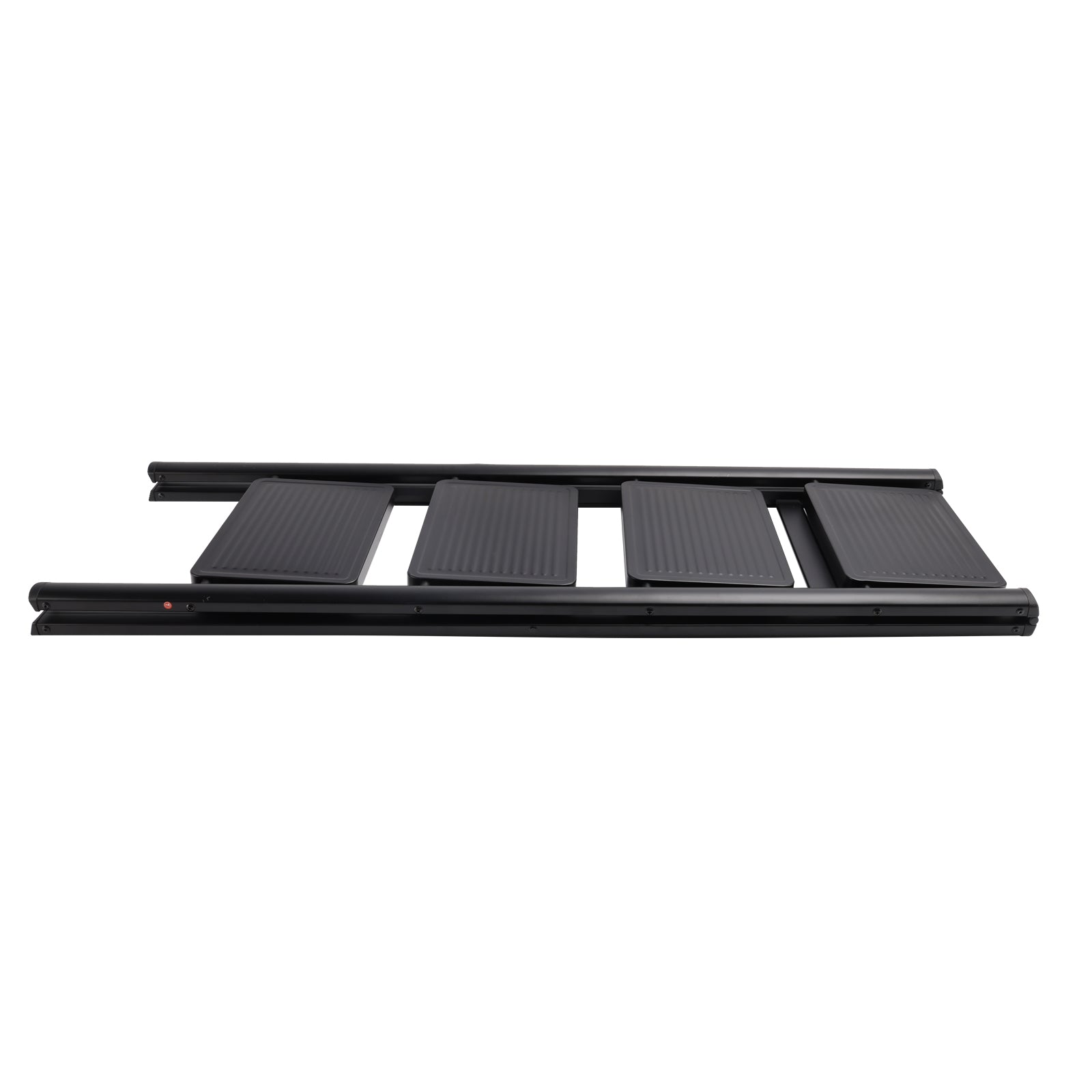 4-Tier Foldable Aluminum Stepladder – Wide, Lightweight, Compact Ladder