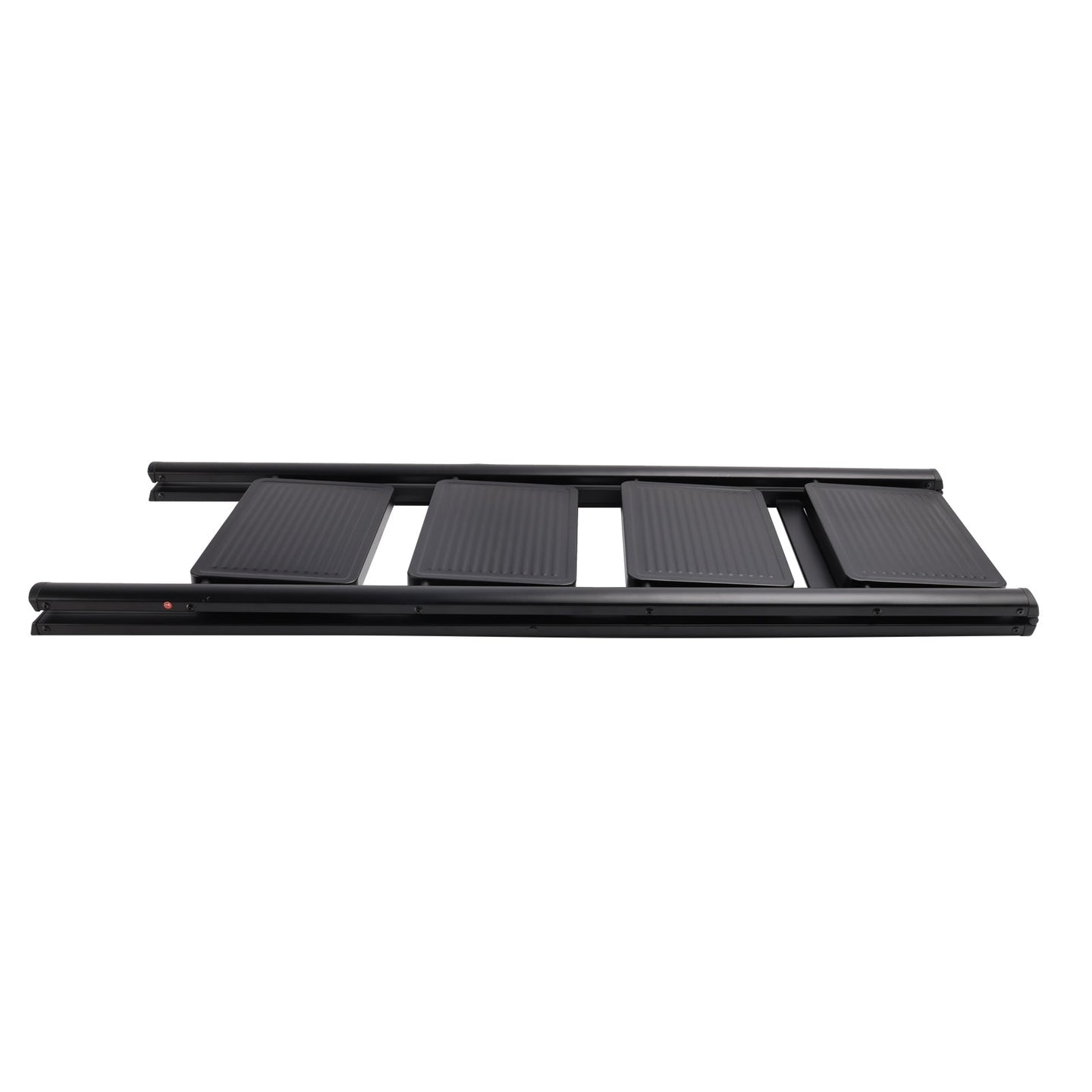 4-Tier Foldable Aluminum Stepladder – Wide, Lightweight, Compact Ladder