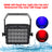 200W LED Flood PAR Light – 24x15W 6-in-1 RGBWA+UV Waterproof Stage Wash Lighting for Outdoor Events