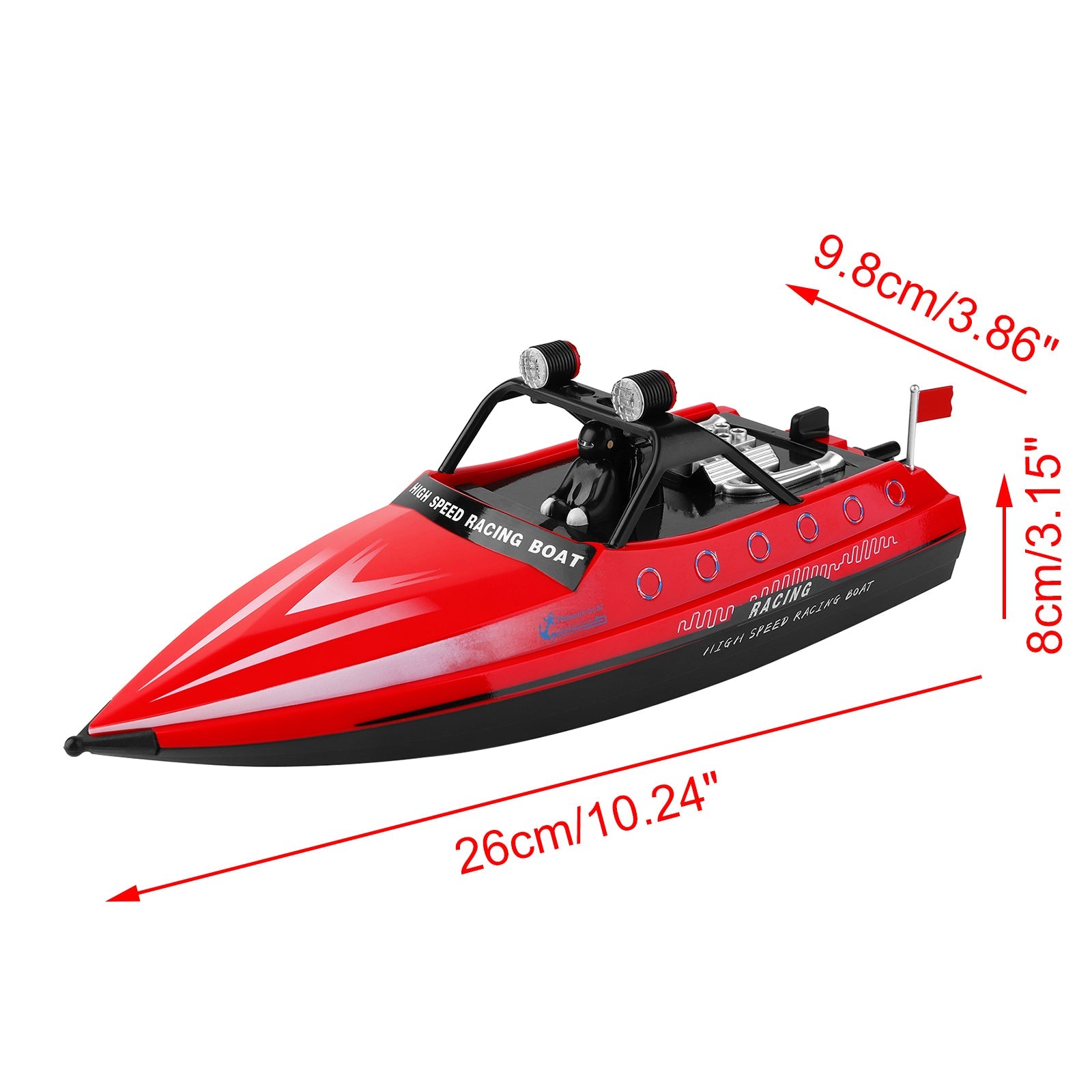 Wltoys WL917 RC Jet Boat RC Racing Boat 2.4GHz Remote Control Boat Toy Red (Copy)