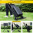 16,000 BTU 2-Burner Portable Propane Gas Griddle with Folding Scissor Legs, Hood & Side Shelf for Outdoor Cooking