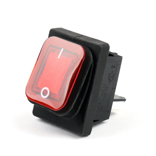 1Pcs RLEIL RL2-102 Waterproof IP65 Car Rocker Switch 4Pin ON/OFF 125/250VAC Red