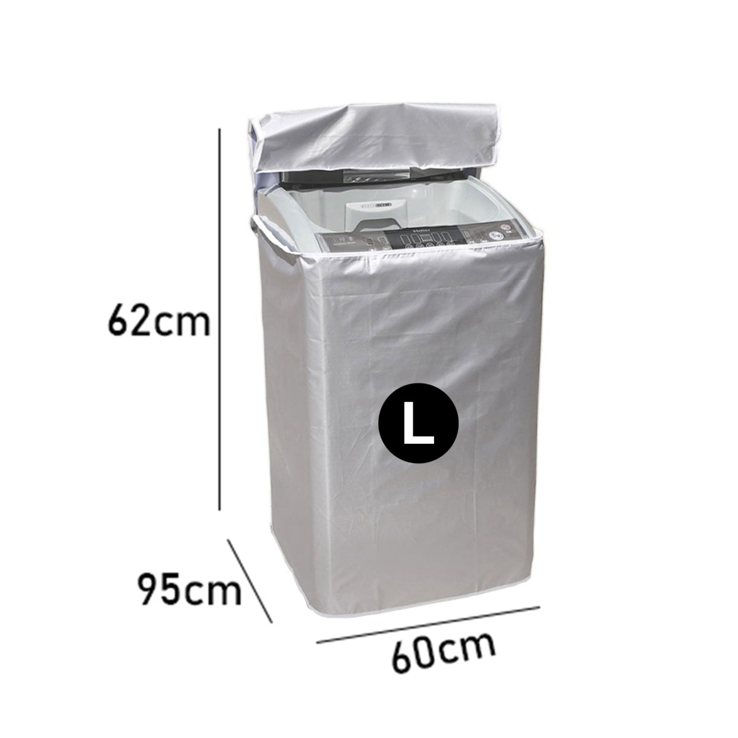 Dustproof Washing Machine Waterproof Protective Cover Front Load Wash Dryer S-XL, L