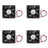 4Pcs DC Brushless Cooling PC Computer Fan 24V 8025s 80x80x25mm 0.15A 2 Pin Wire