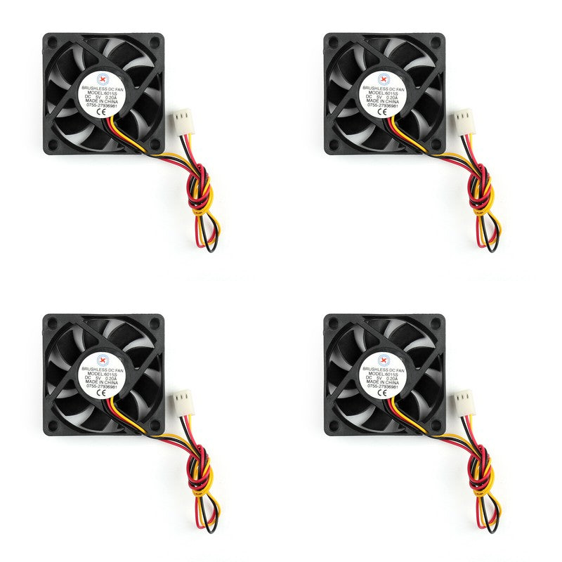 0.2A Fan Computer 5V DC CPU Cooling Brushless 3 Pin 60x60x15mm 6015s Fan