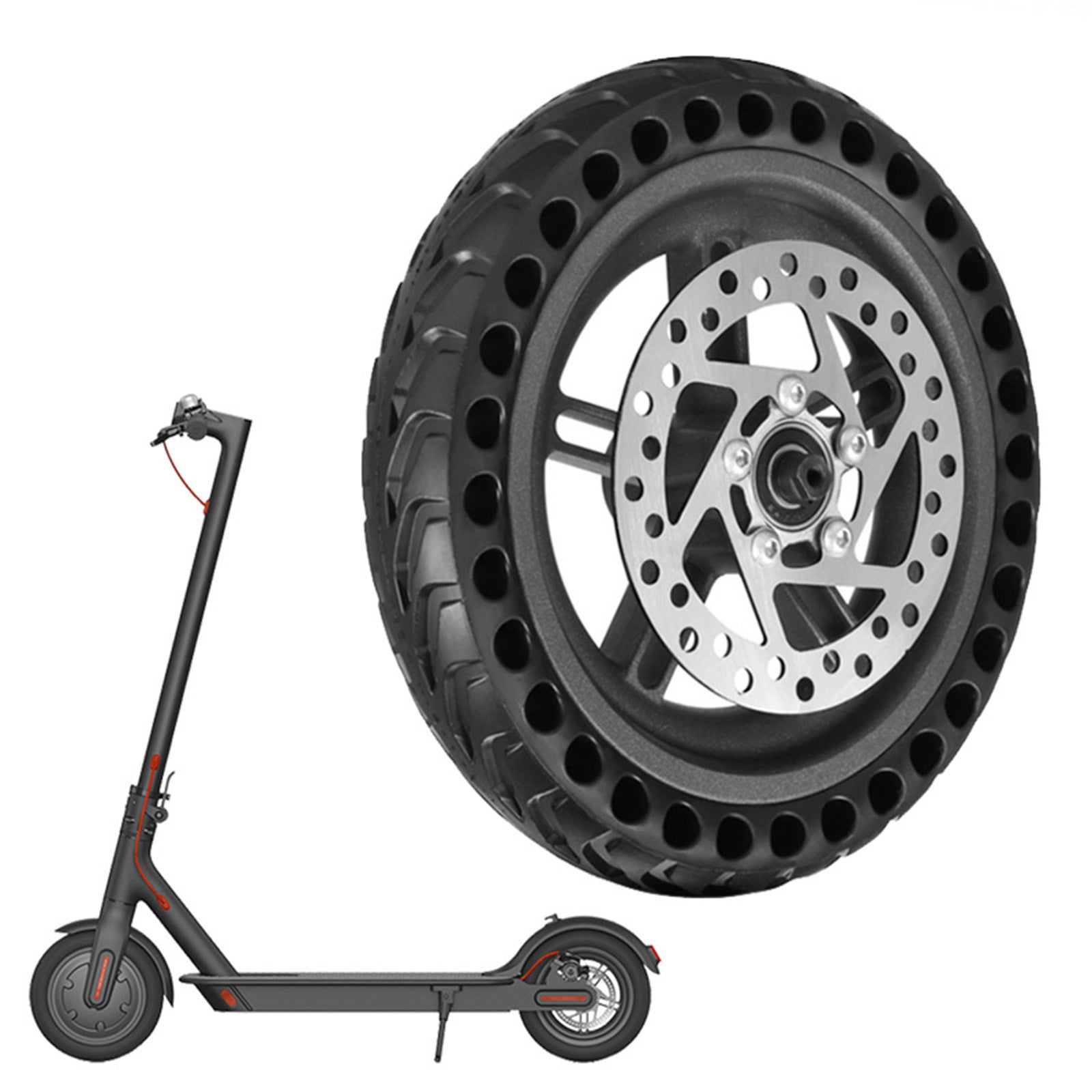 8.5 inch Honeycomb Runflat Rear Wheel+Hub+Disc Brake M365 PRO/PRO2 (Copy)