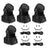 4Pcs 7 x10W Moving Head Stage Light 70W 7 LED RGBW DMX DJ Stage Party Lighting