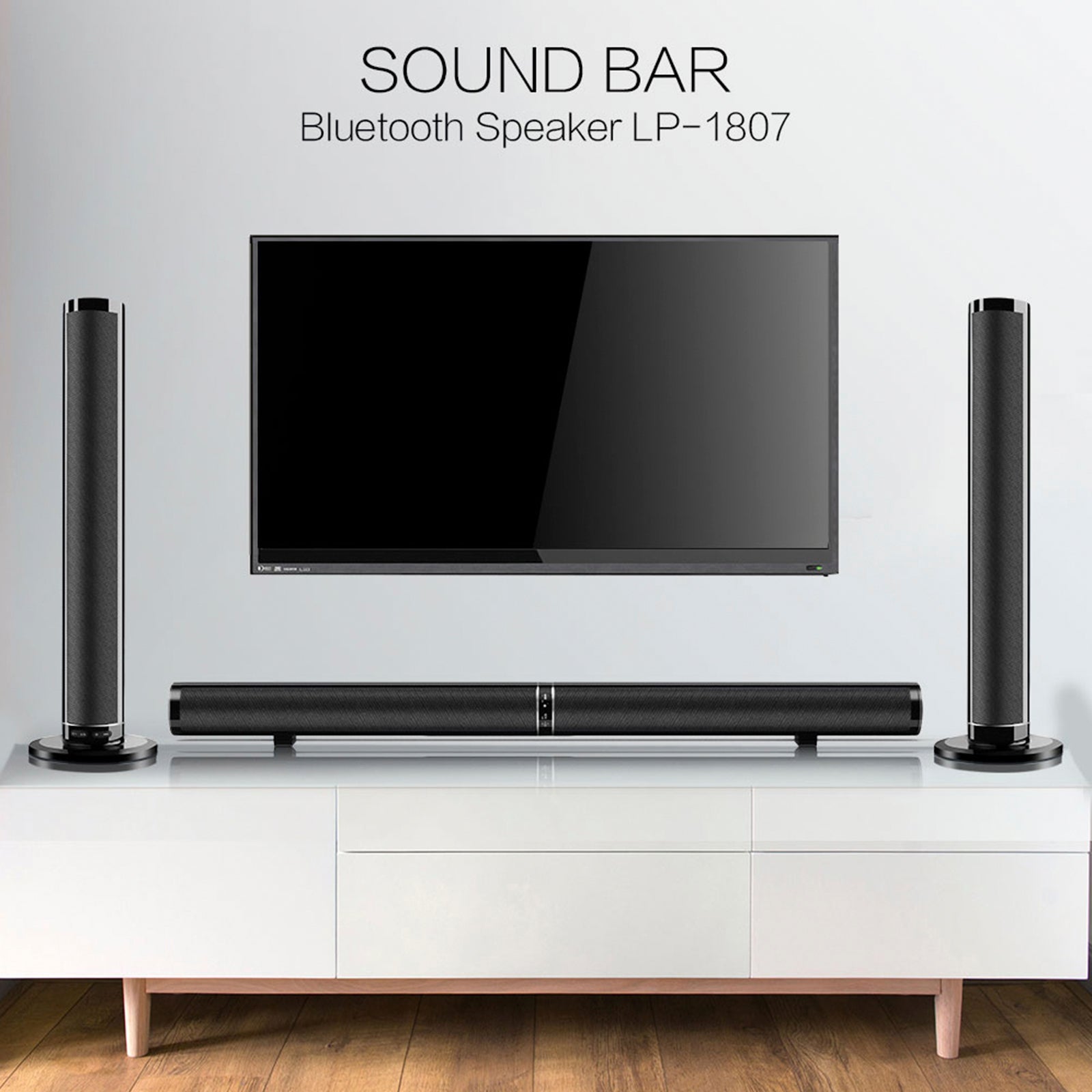 Vtopteng Home Detachable Surround Sound Bar Bluetooth 2 Speaker in 1