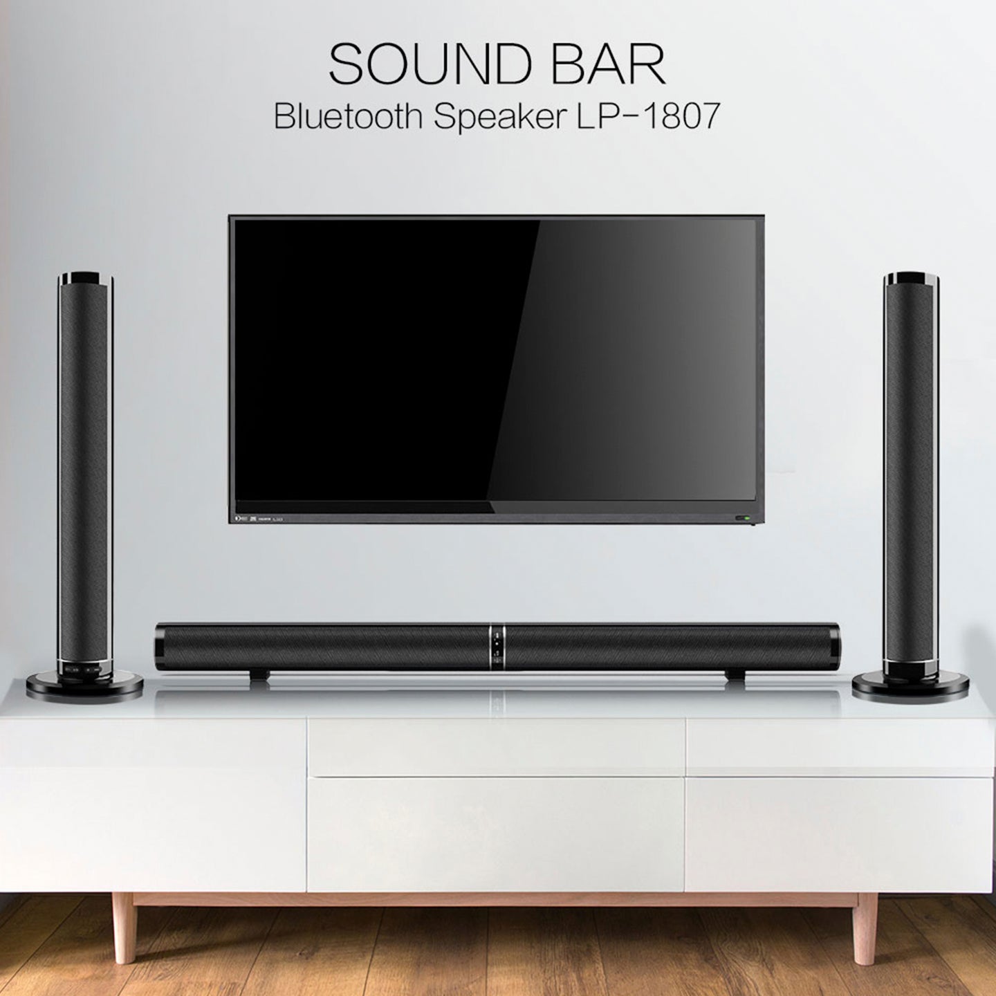 Vtopteng Home Detachable Surround Sound Bar Bluetooth 2 Speaker in 1