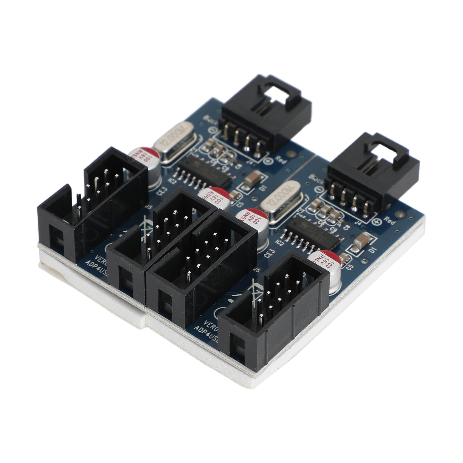 PC Case Internal 9-Pin USB 2.0 Male 1 To 4 Female Splitter PCB Chipset Extender