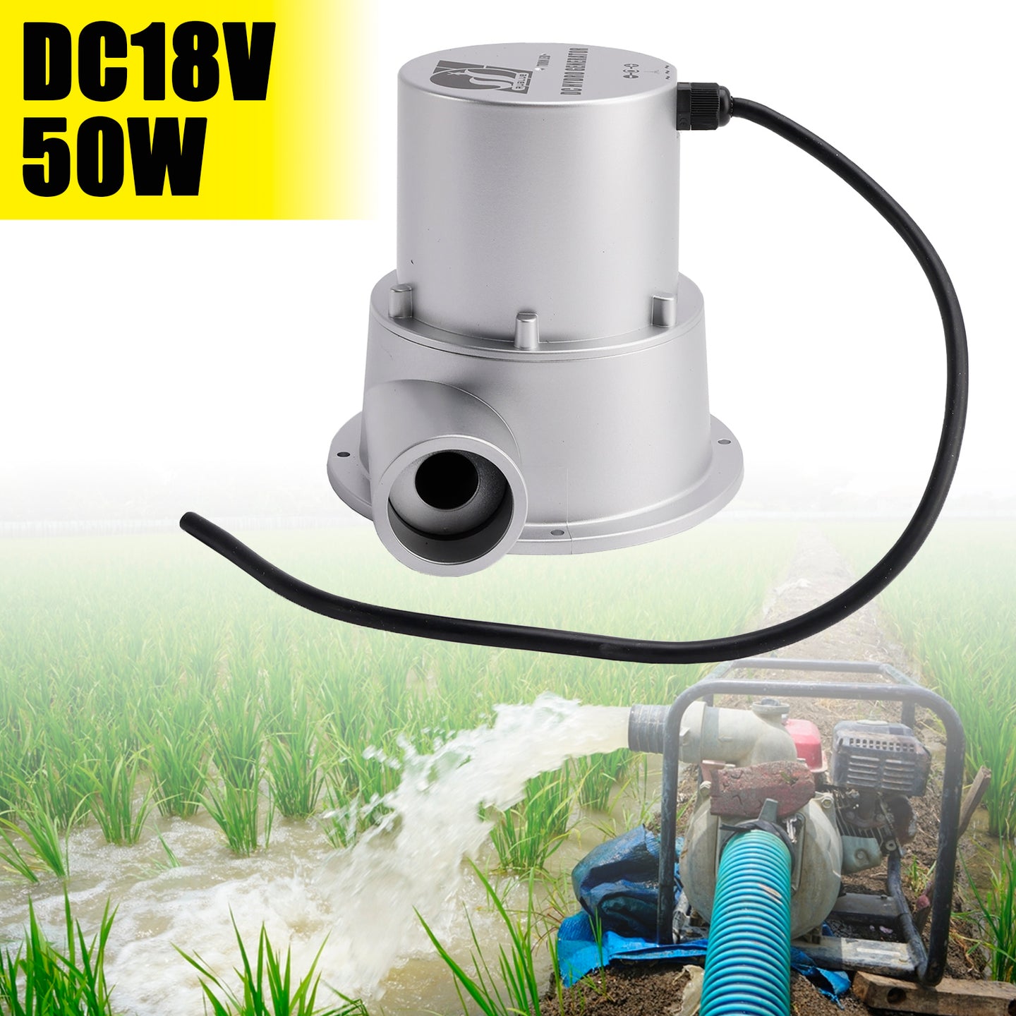 12V Small Hydroelectric Generator DC18V 36W/50W High Efficiency Brushless Motor