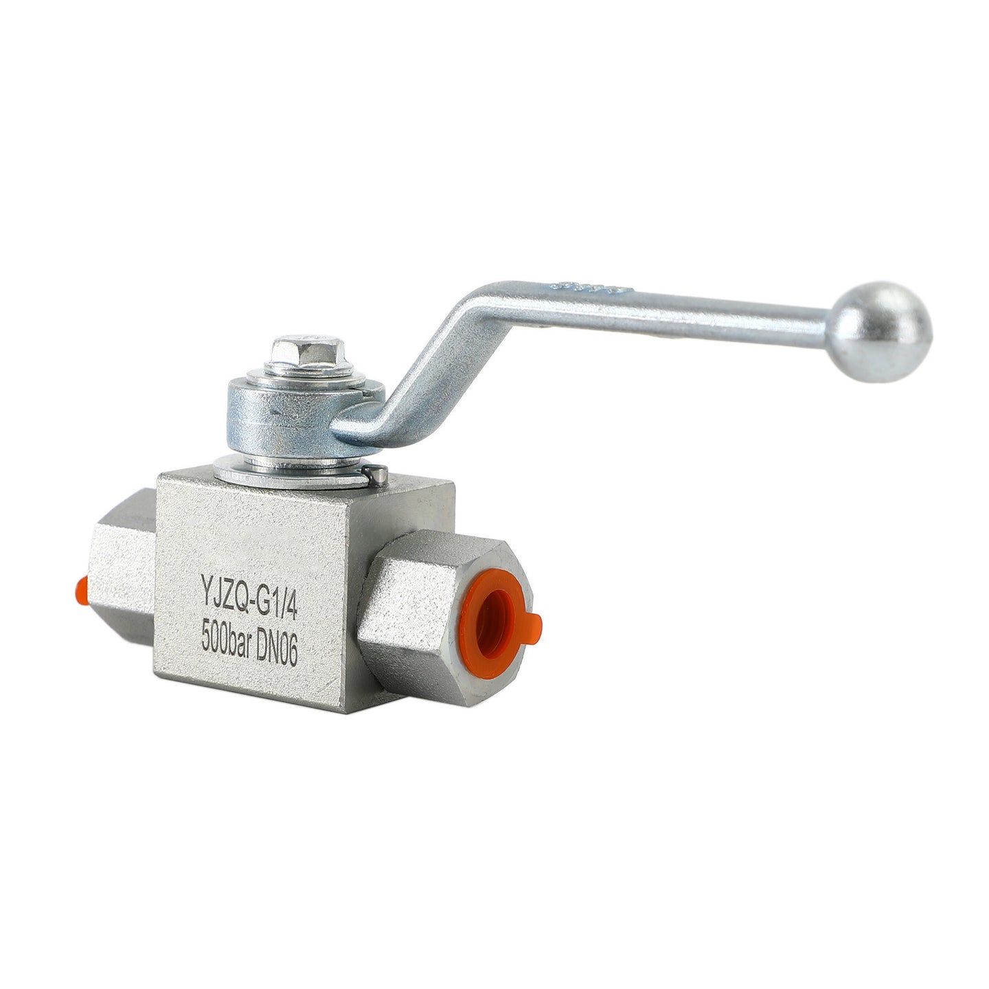 2 Way Hydraulic Ball Valve 1/4" NPT Female High Pressure Ball Valve, 1/4 DN06"