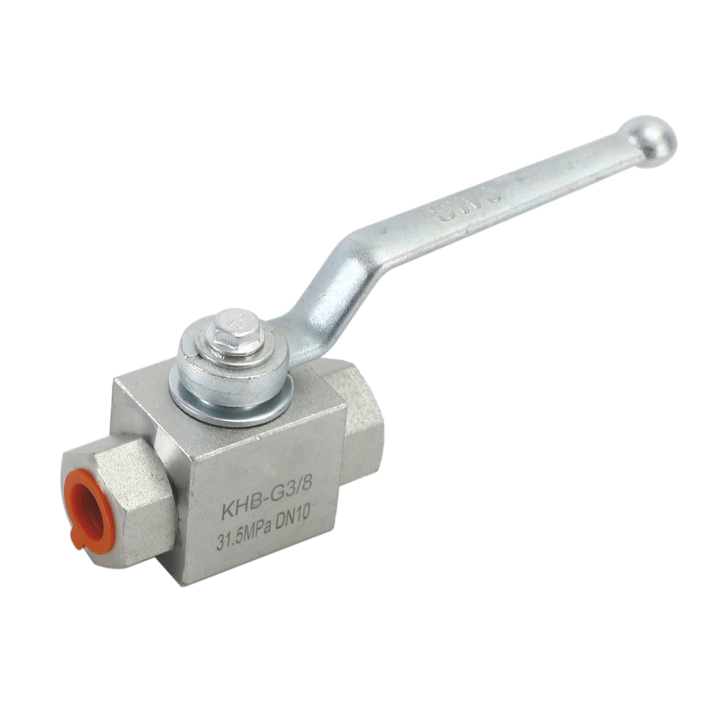 2 Way Hydraulic Ball Valve 1/4" NPT Female High Pressure Ball Valve, 3/8 DN10"