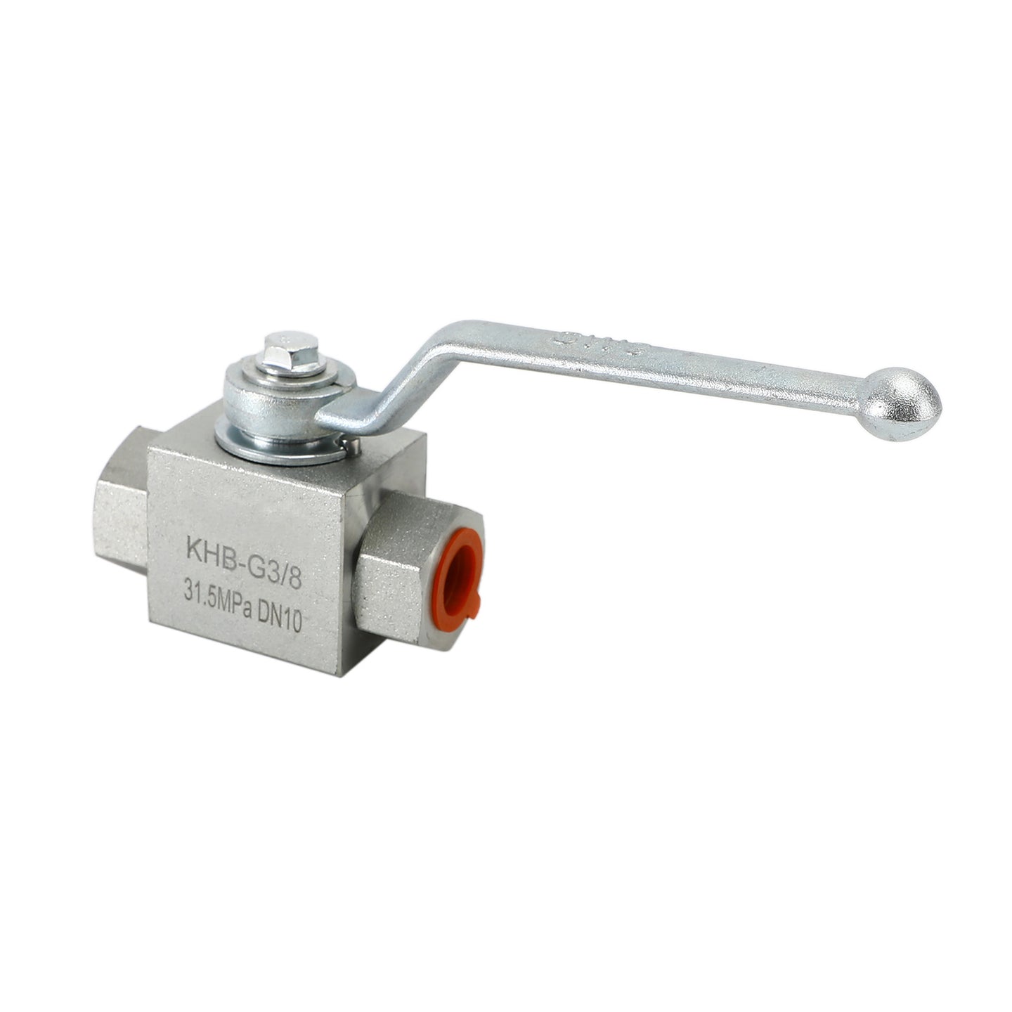 2 Way Hydraulic Ball Valve 1/4" NPT Female High Pressure Ball Valve, 3/8 DN10"