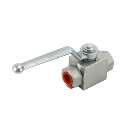 2 Way Hydraulic Ball Valve 1/4" NPT Female High Pressure Ball Valve, 3/8 DN10"
