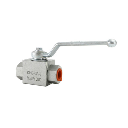 2 Way Hydraulic Ball Valve 1/4" NPT Female High Pressure Ball Valve, 3/8 DN10"