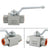 2 Way Hydraulic Ball Valve 1/4" NPT Female High Pressure Ball Valve, 1/2 DN15"