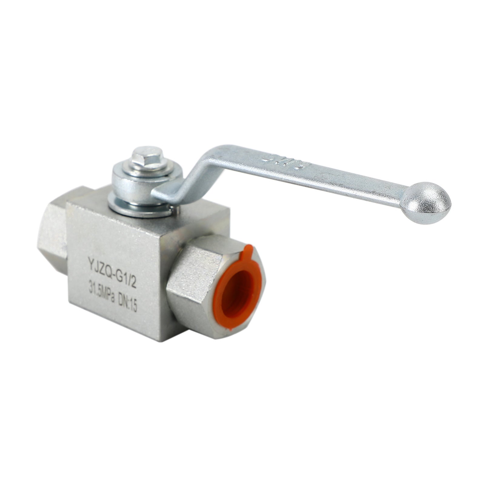 2 Way Hydraulic Ball Valve 1/4" NPT Female High Pressure Ball Valve, 1/2 DN15"